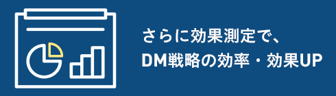 さらに効果測定で、DM戦略の効率・効果UP